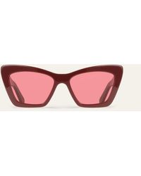 Ferragamo - Butterfly Frame Sunglasses - Lyst
