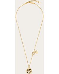Ferragamo - Necklace With Flower Pendant - Lyst
