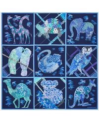 Ferragamo - Patchwork Print Silk Scarf - Lyst