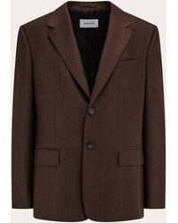Ferragamo - Single Breasted Flannel Blazer - Lyst