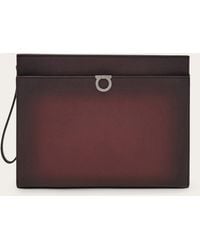 Ferragamo - Uomo Pouch Gancini - Lyst