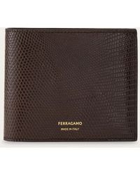 Ferragamo - Lizard skin wallet - Lyst