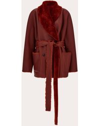 Ferragamo - Reversible Shearling Jacket - Lyst
