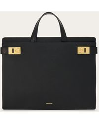 Ferragamo - Men Business Bag With Gancini Buckles - Lyst