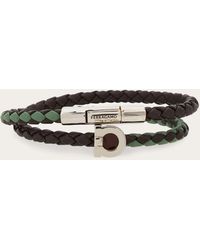 Ferragamo - Hommes Bracelet Avec Gancini (18Cm) Argent - Lyst