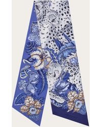 Ferragamo - Cheetahs Print Silk Bandeau - Lyst