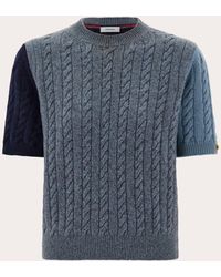 Ferragamo - Short Sleeve Cable Knit Top - Lyst