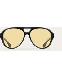 Ferragamo - Aviator Frame Sunglasses - Lyst