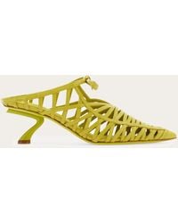 Ferragamo - S-Shaped Heel Mule - Lyst
