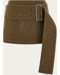 Ferragamo - Women Flannel Mini Skirt - Lyst