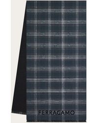 Ferragamo - Tartan Wool Scarf - Lyst