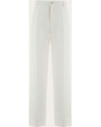 Ferragamo - Silk And Viscose Tailored Trouser - Lyst