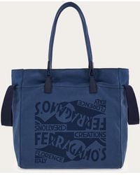 Ferragamo - Tote Bag With Logo - Lyst