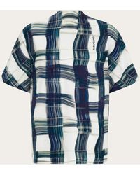 Ferragamo - Tartan Print T-Shirt - Lyst