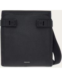 Ferragamo - North-South Crossbody Bag With Hug Buckle - Lyst