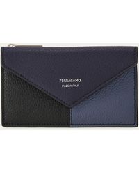 Ferragamo - Color Block Credit Card Holder - Lyst