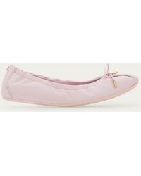 Ferragamo - Femmes Ballerine Déstructurée Rose Taille .5 - Lyst