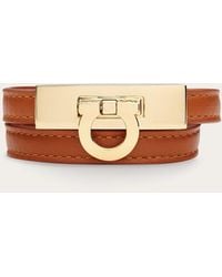 Ferragamo - Gancini Double Twist Bracelet (18Cm) - Lyst