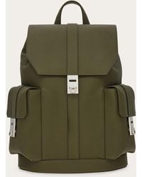 Ferragamo - Utility Backpack With Hug Buckles - Lyst