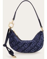 Ferragamo - Donna Mini Borsa Hobo Monogram - Lyst