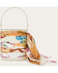 Ferragamo - Mini Bucket Bag With Foulard - Lyst