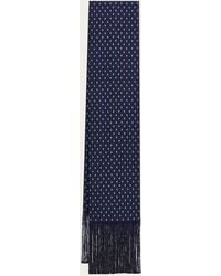 Ferragamo - Micro Gancini Print Silk Scarf - Lyst