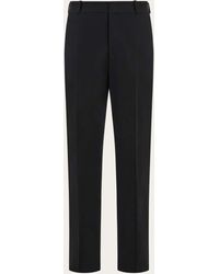 Ferragamo - Flat Front Tailored Trouser - Lyst