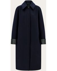 Ferragamo - Single Breasted Wool And Cashmere Coat - Lyst
