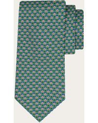 Ferragamo - Tournament Print Silk Tie - Lyst