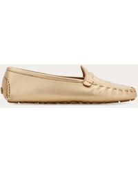 Ferragamo - Damen Driver-Mokassin Mit Gancini Größe .5 - Lyst