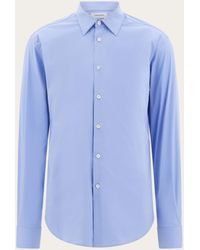 Ferragamo - Shirt With Tonal Embroidered F - Lyst