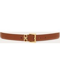 Ferragamo - Double Gancini Fixed Belt - Lyst