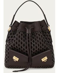Ferragamo - Multipocket Bucket Bag - Lyst