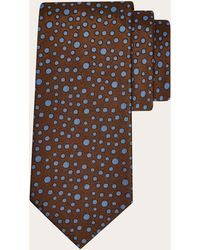 Ferragamo - Pois Print Silk Tie - Lyst