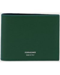 Ferragamo - Herren Klassische Brieftasche Grün - Lyst