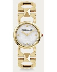 Ferragamo - Women Double Gancini Stud Watch - Lyst