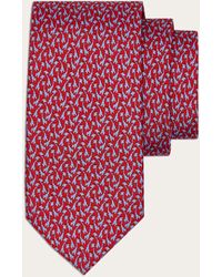 Ferragamo - Giraffe Print Silk Tie - Lyst