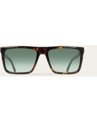 Ferragamo - Rectangular Frame Sunglasses - Lyst