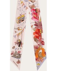 Ferragamo - Jungle Party Print Silk Mini Bandeau - Lyst