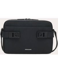 Ferragamo - Shoulder Bag With Gancini Buckles - Lyst