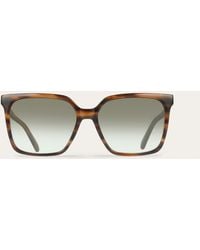 Ferragamo - Rectangular Frame Sunglasses - Lyst