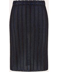 Ferragamo - Women Knitted Mini Skirt - Lyst