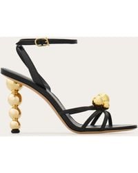 Ferragamo - Spherical Heel Sandal .5 - Lyst