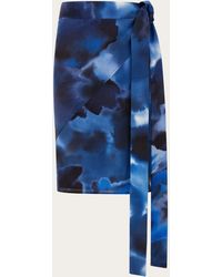 Ferragamo - Carnation Print Knee Length Skirt - Lyst