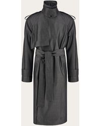 Ferragamo - Silk And Mohair Trench - Lyst