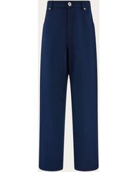 Ferragamo - Jeans With Contrasting Stitching - Lyst