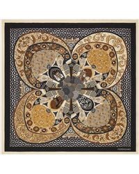 Ferragamo - Monile Print Silk Scarf - Lyst