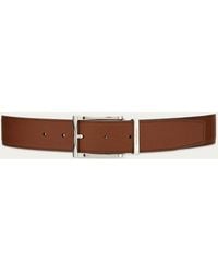 Ferragamo - Cinturón Reversible Y Ajustable Con Hebilla Rectangular - Lyst