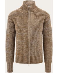 Ferragamo - High Neck Cardigan - Lyst