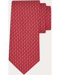 Ferragamo - Tennis Print Silk Tie - Lyst